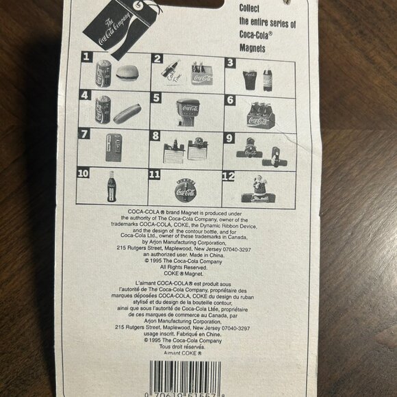 Vintage Coca Cola fridge magnet - Picture 2 of 2